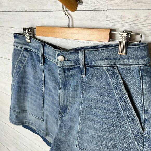 J Crew Factory Shorts Womens Size 31 Utility Denim Cotton Blend Summertime - Picture 7 of 14